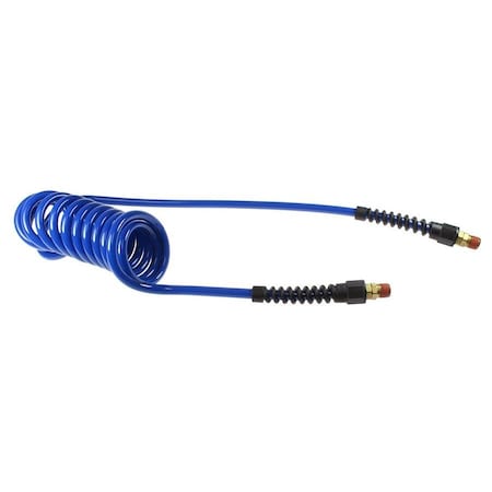 Coilhose Pneumatics Flexcoil 1/4 ID x 20 ft 1/4 BSPP Swivel Blue Dark Blue PU14-20BP-B
